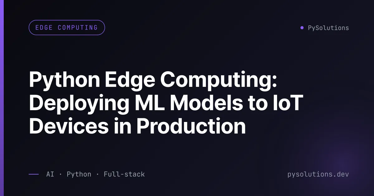 leveraging python for iot applications Images High... PySolutions β Full-stack AI Engineering Studio | Europe